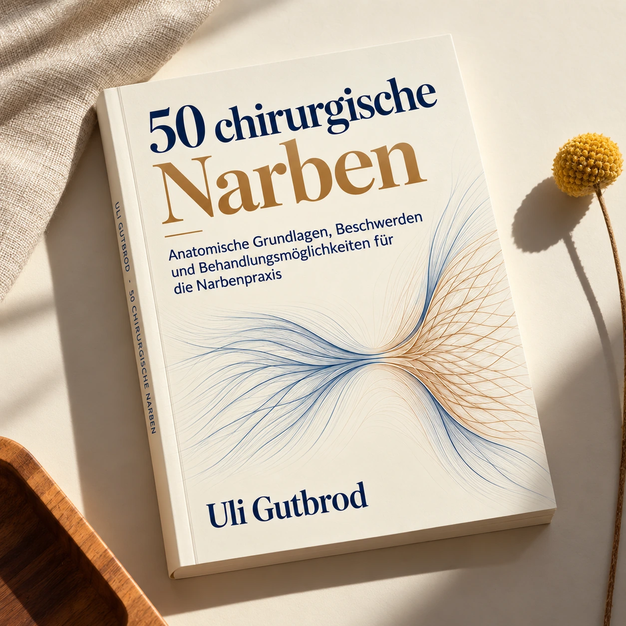 Buch-Mockup „50 chirurgische Narben“ von Uli Gutbrod
