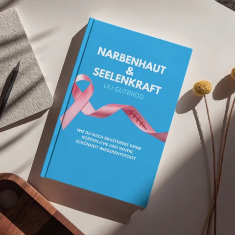 Buch-Mockup „Narbenhaut und Seelenkraft“ von Uli Gutbrod